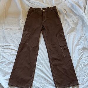 Zara women’s  Dark Brown Cargo Pants